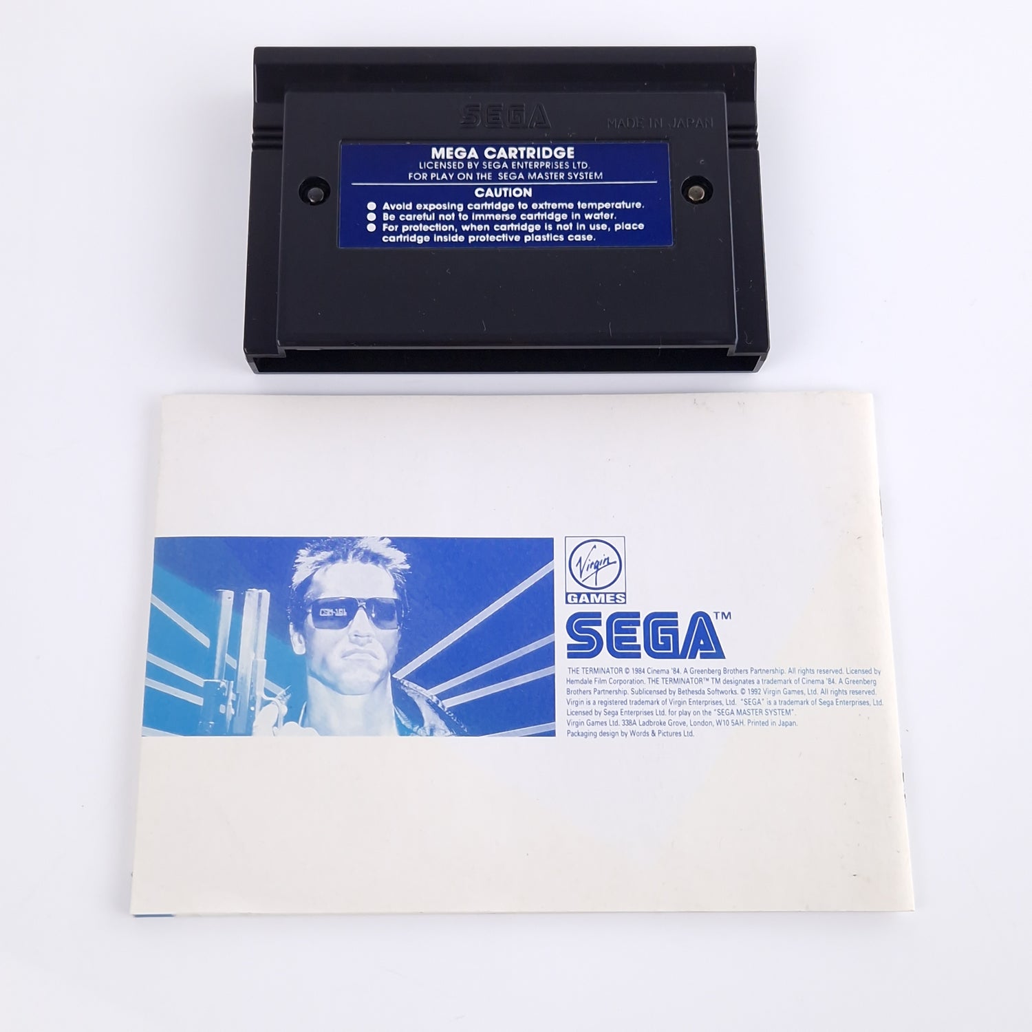 Sega Master System Spiel : The Terminator - Modul OVP Anleitung PAL MS Cartridge