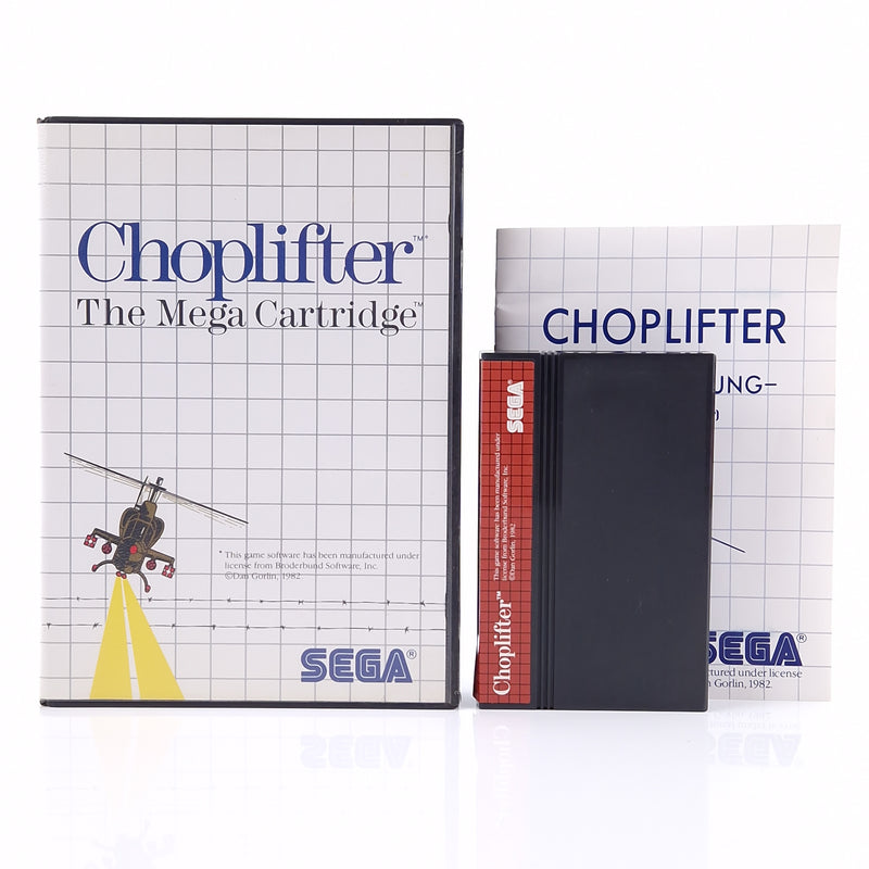 Sega Master System Spiel : Choplifter - Modul OVP Anleitung PAL MS Cartridge