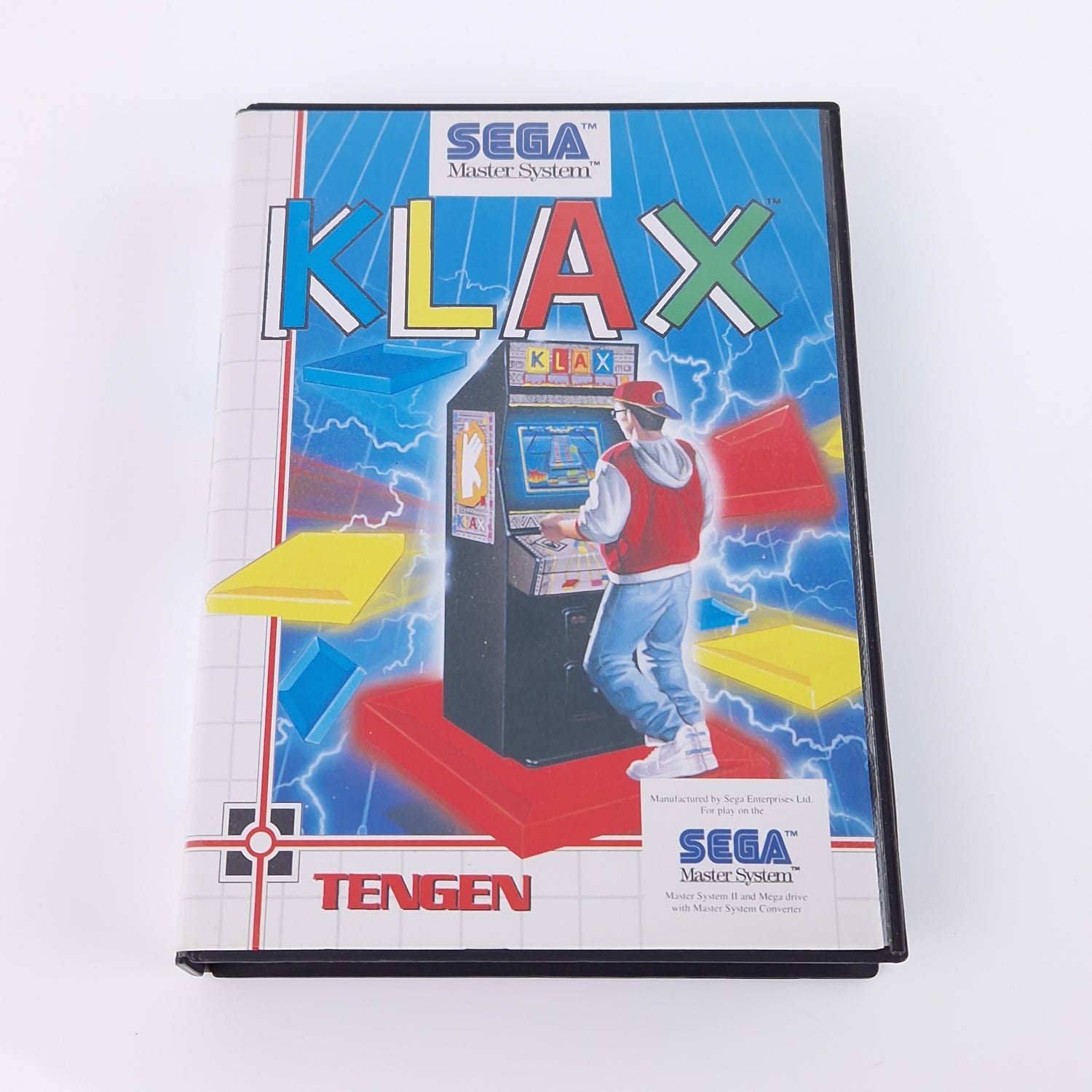 Sega Master System Spiel : Klax - Modul OVP Anleitung PAL Cartridge