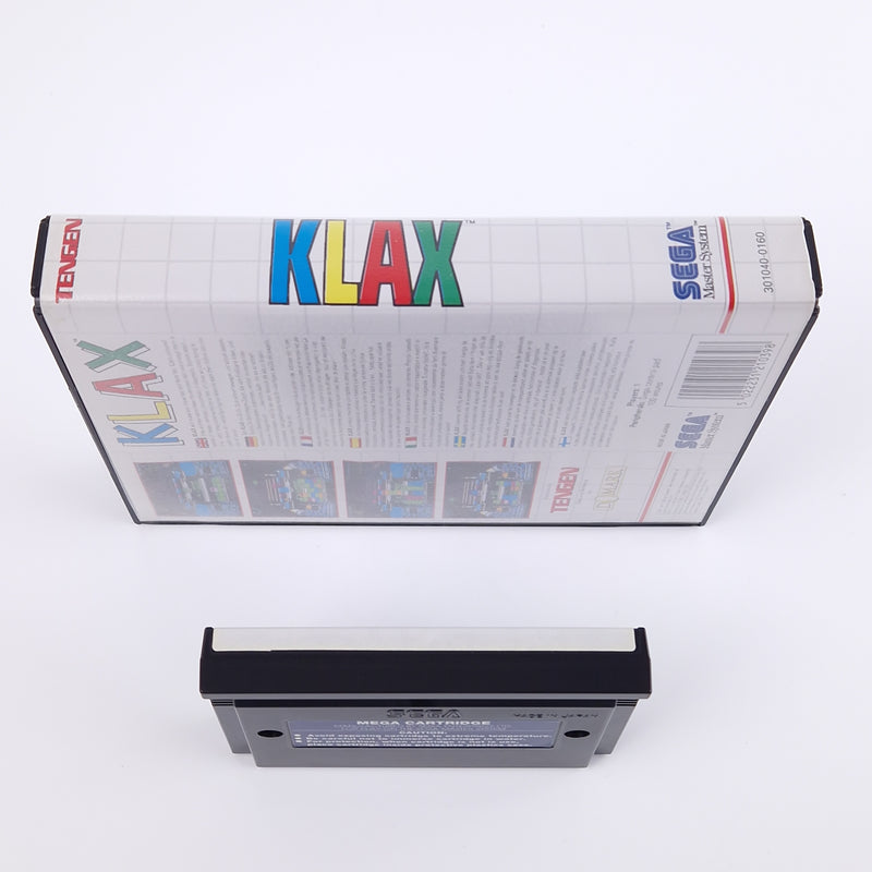 Sega Master System Spiel : Klax - Modul OVP Anleitung PAL Cartridge