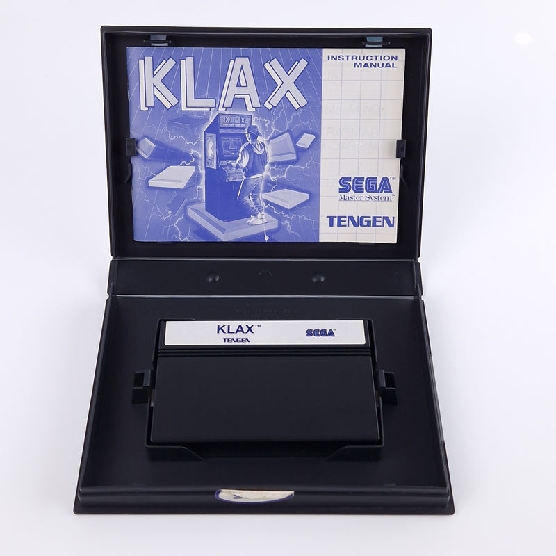 Sega Master System Spiel : Klax - Modul OVP Anleitung PAL Cartridge