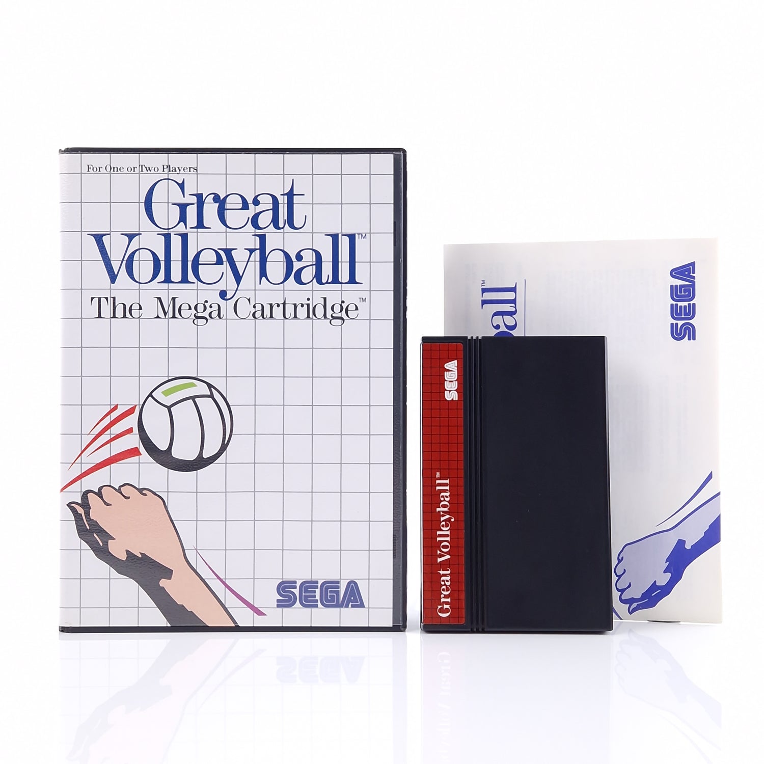 Sega Master System Spiel : Great Volleyball - Modul OVP Anleitung PAL MS