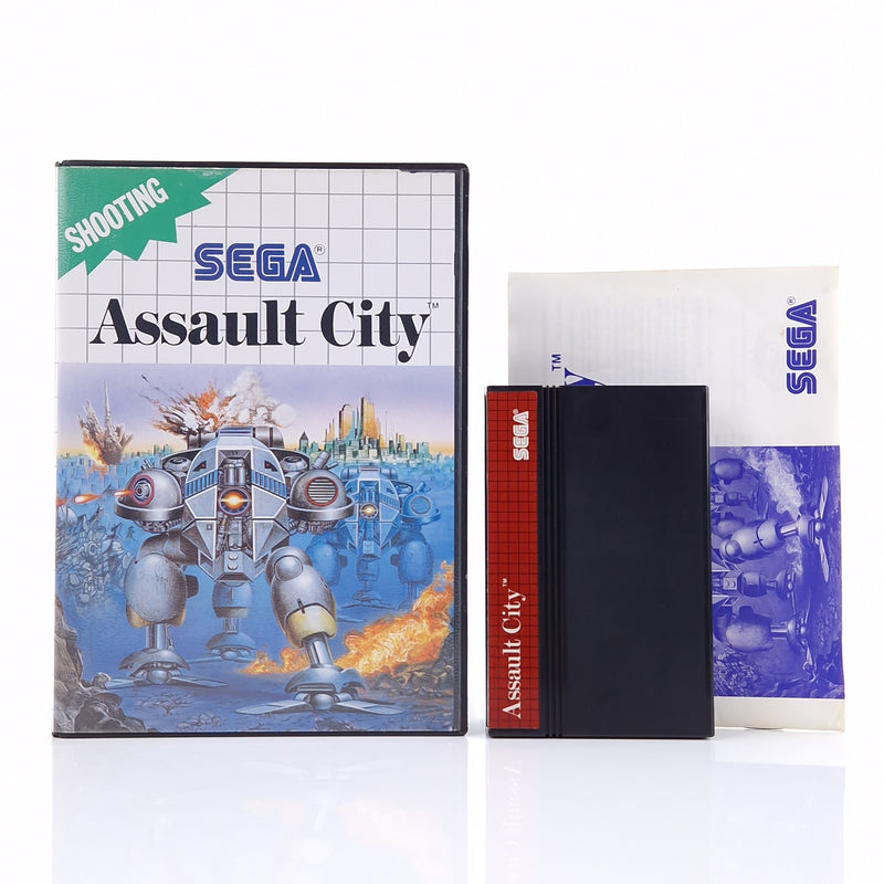 Sega Master System Spiel : Assault City - Modul OVP Anleitung | PAL MS