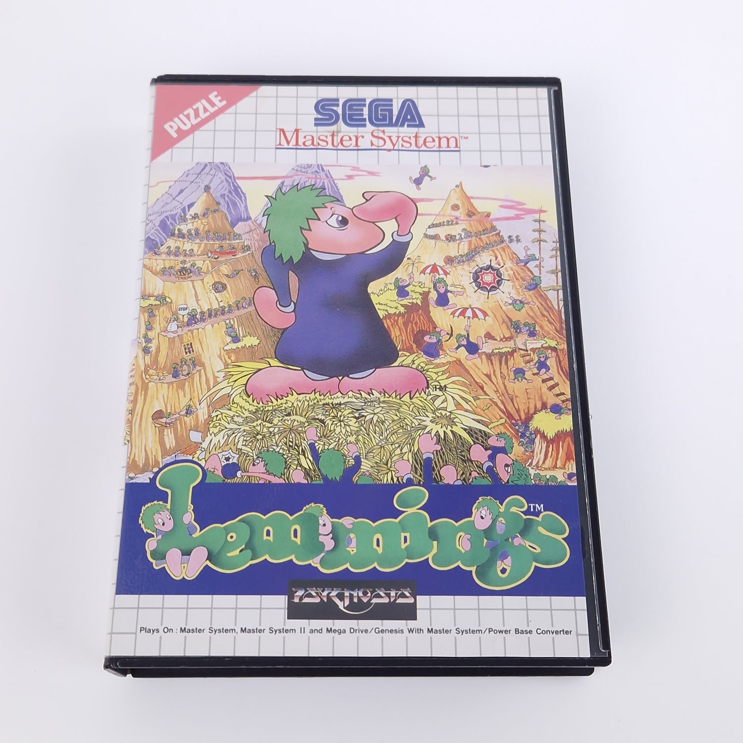 Sega Master System Spiel : Lemmings - Modul OVP Anleitung PAL