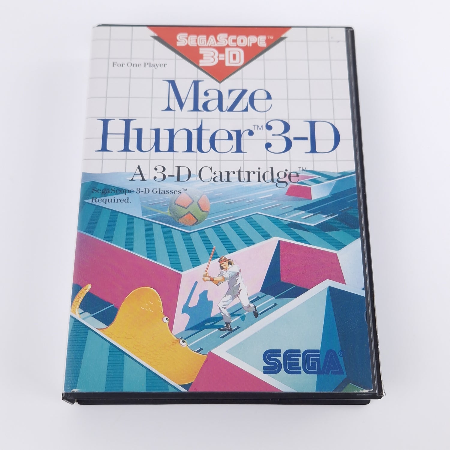 Sega Master System Spiel : Maze Hunter 3-D - Modul OVP Anleitung PAL Cartridge