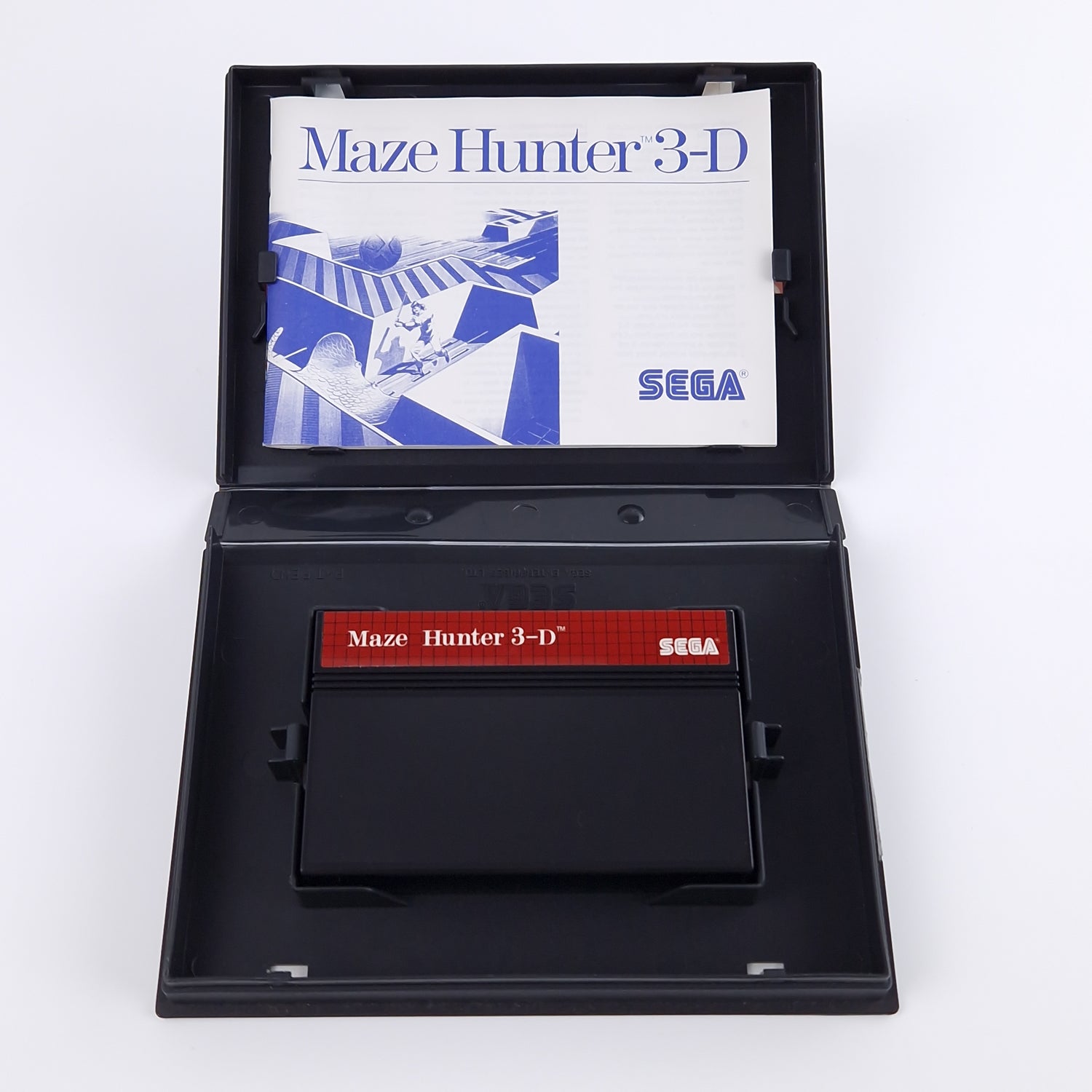 Sega Master System Spiel : Maze Hunter 3-D - Modul OVP Anleitung PAL Cartridge