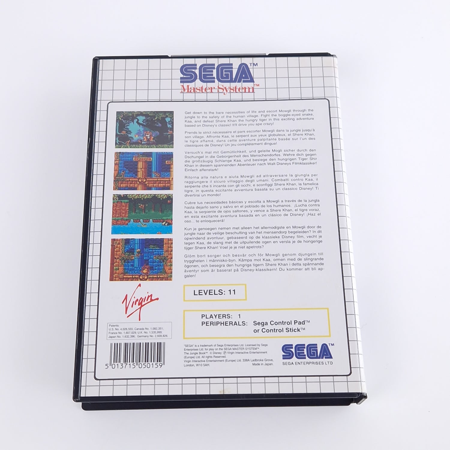 Sega Master System Spiel : Walt Disneys Classic Das Dschungelbuch - MS OVP PAL