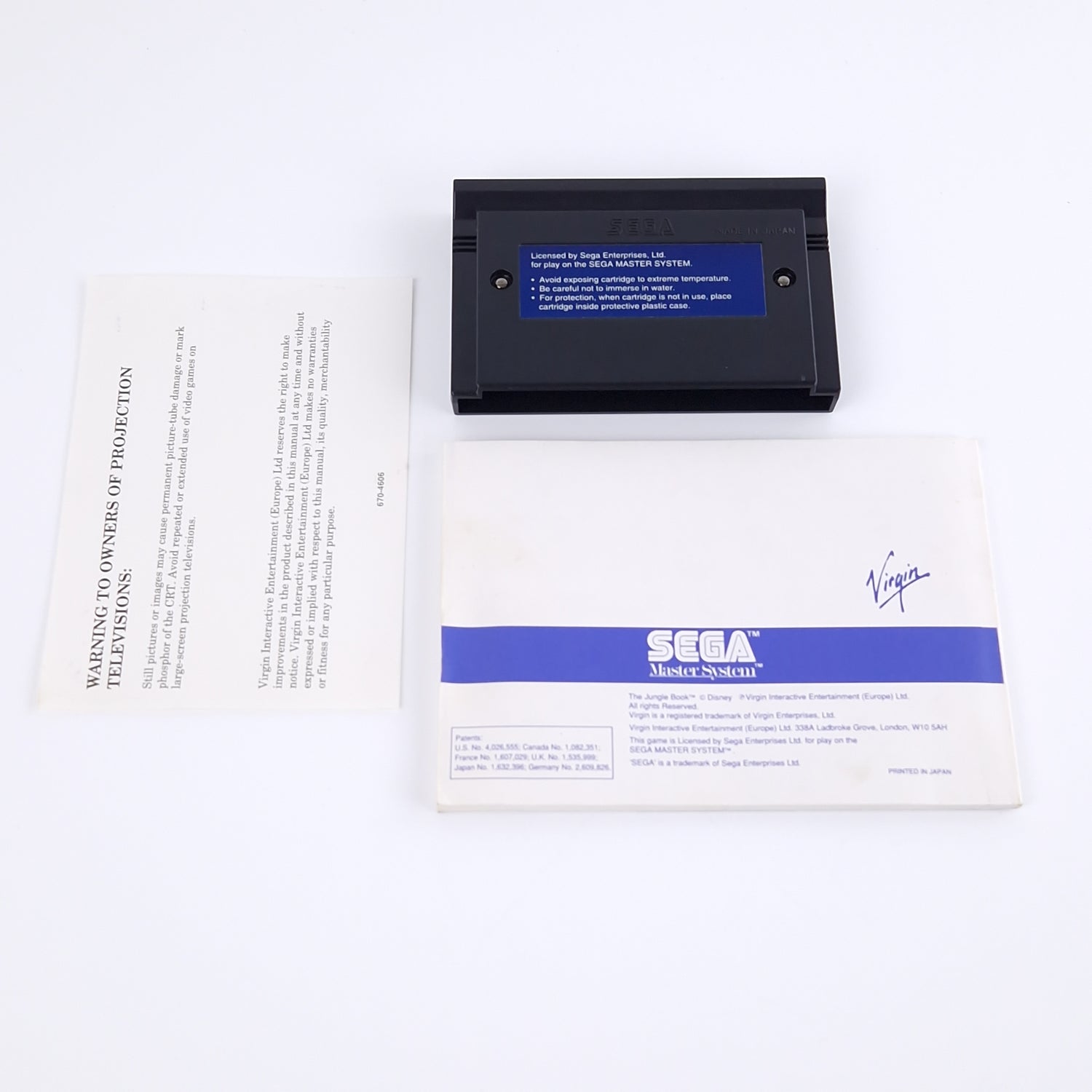 Sega Master System Spiel : Walt Disneys Classic Das Dschungelbuch - MS OVP PAL