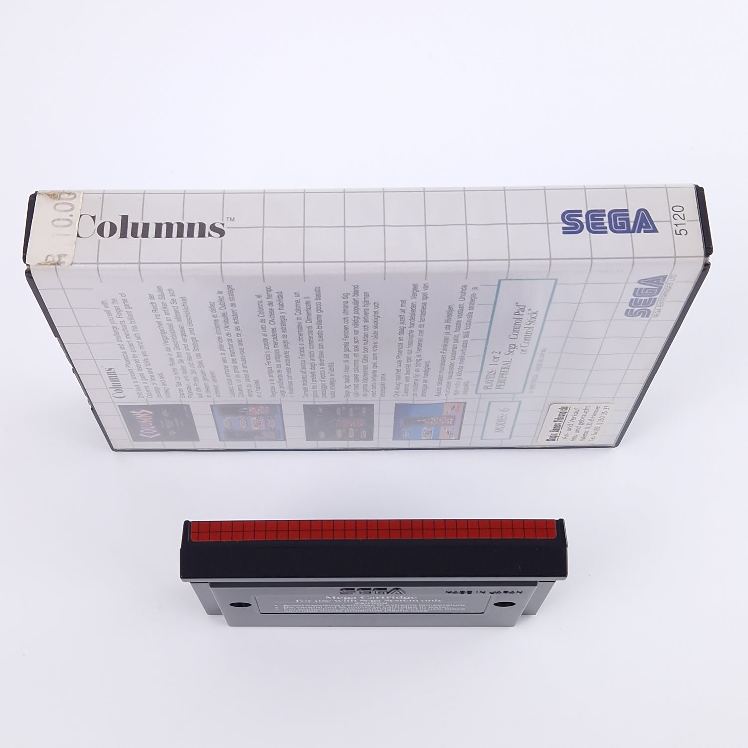 Sega Master System Spiel : Columns - Modul OVP Anleitung PAL MS