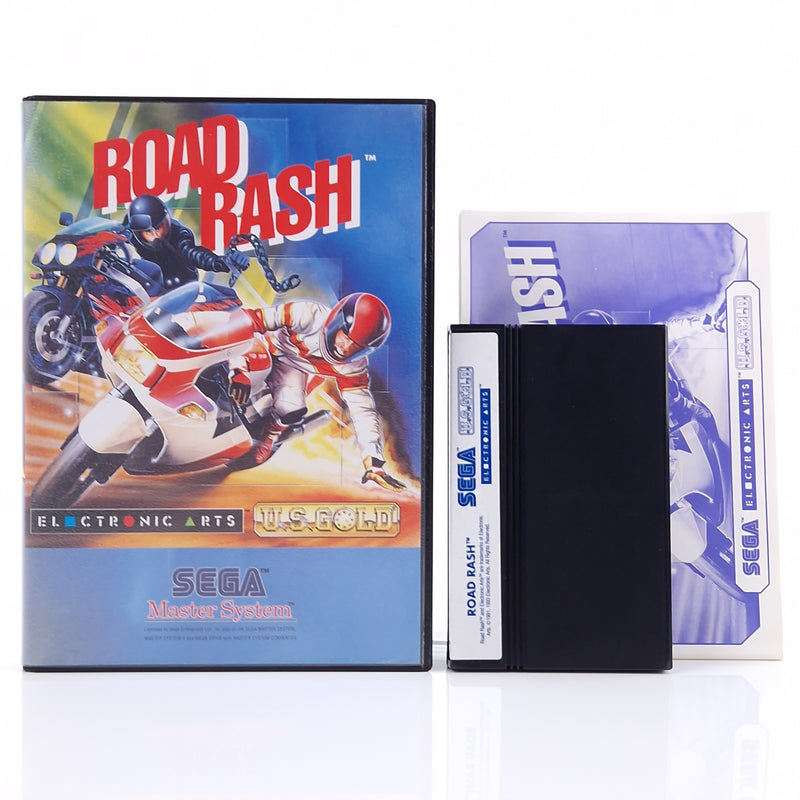 Sega Master System Spiel : Road Rash - Modul OVP Anleitung | PAL MS Cartridge