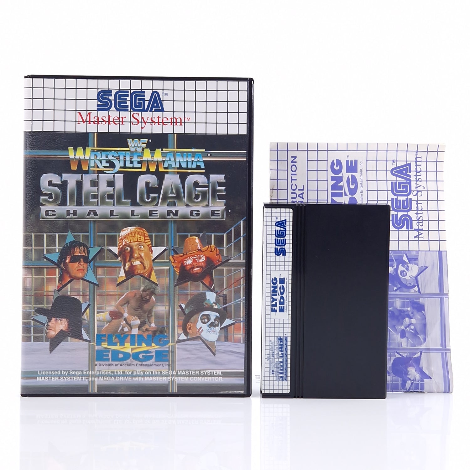 Sega Master System Spiel : WWF Wrestle Mania Steel Cage Challenge  OVP Wrestling