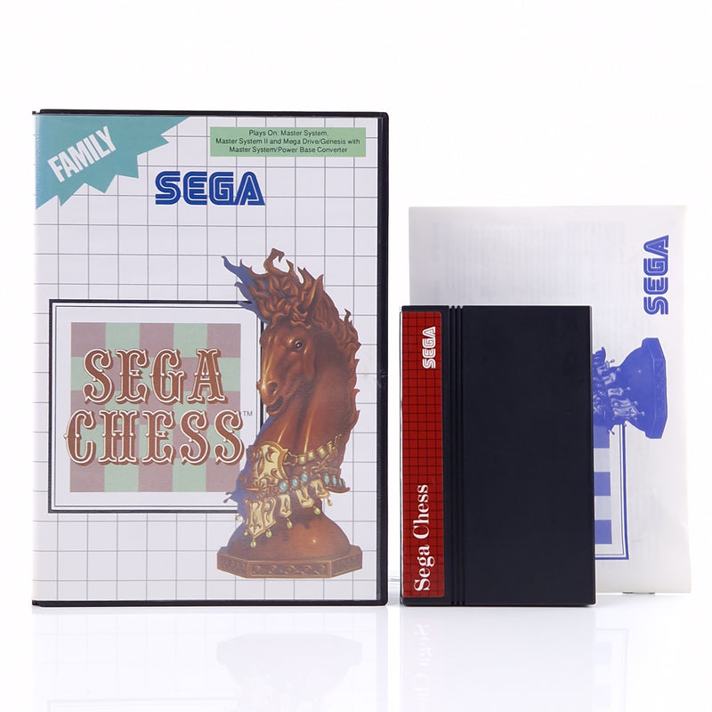 Sega Master System Spiel : Sega Chess - Modul Anleitung OVP | PAL MS Schach