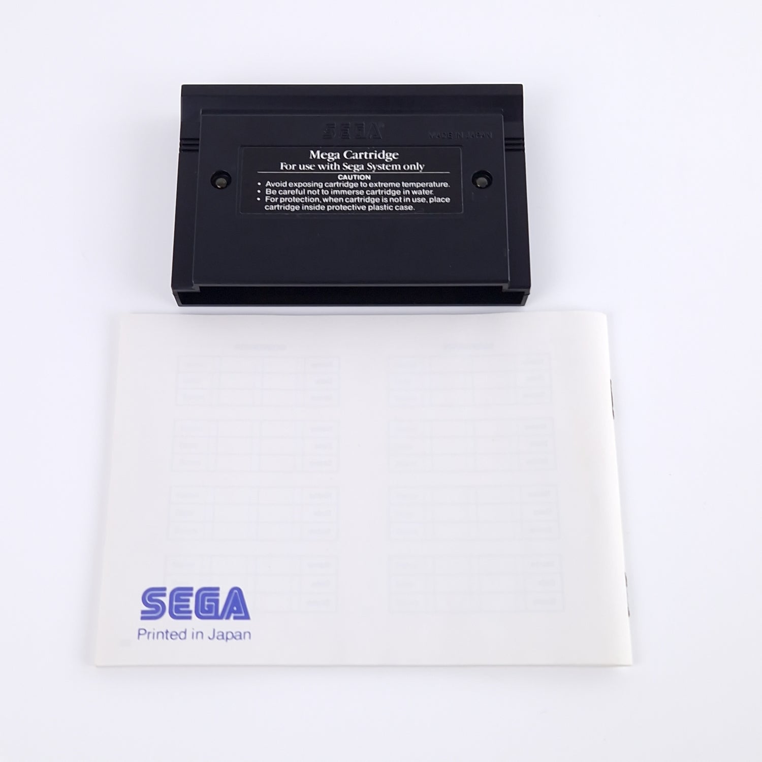 Sega Master System Spiel : Sega Chess - Modul Anleitung OVP | PAL MS Schach