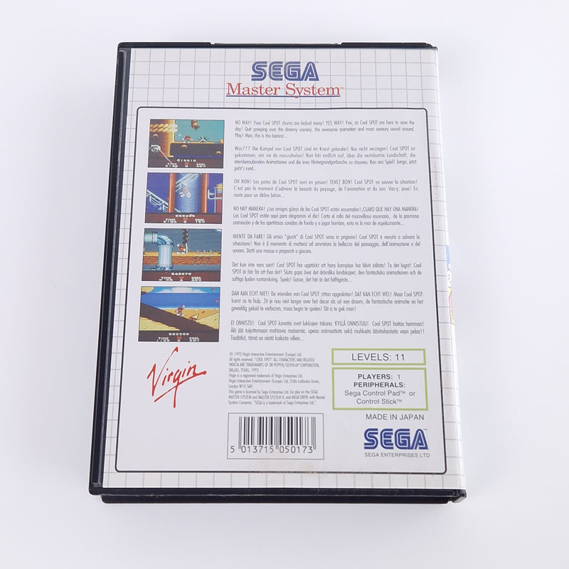 Sega Master System Spiel : Cool Spot - Modul Anleitung OVP | PAL MS