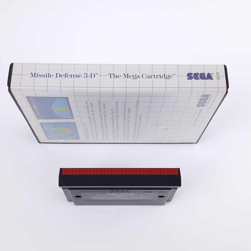 Sega Master System Spiel : Missile Defense 3-D - Modul Anleitung OVP | PAL MS