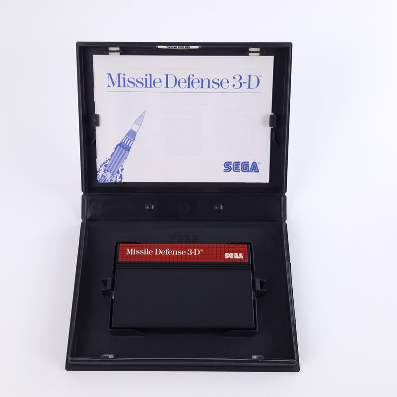 Sega Master System Spiel : Missile Defense 3-D - Modul Anleitung OVP | PAL MS