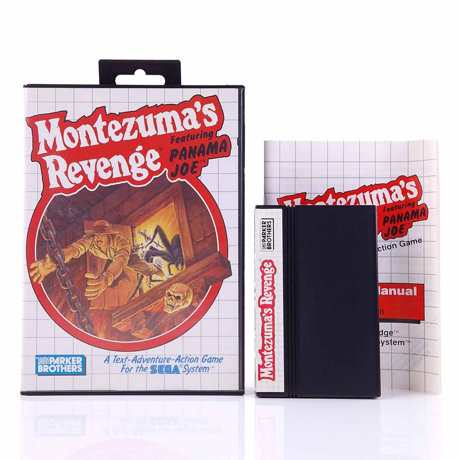 Sega Master System Spiel : Montezumas Revenge - Modul Anleitung OVP PAL