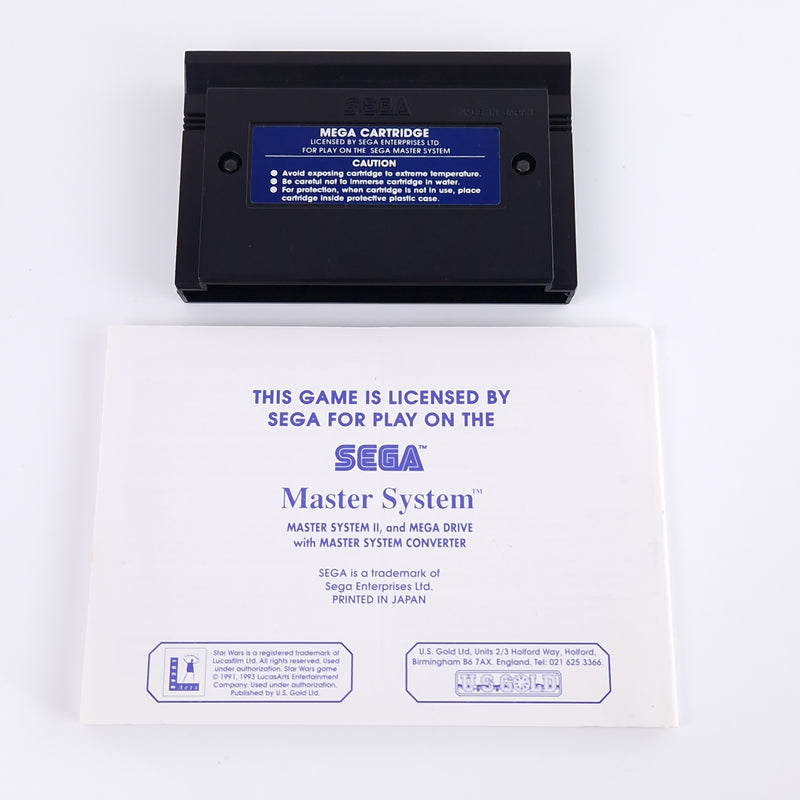 Sega Master System Spiel : Star Wars - Modul Anleitung OVP | MS PAL Cartridge