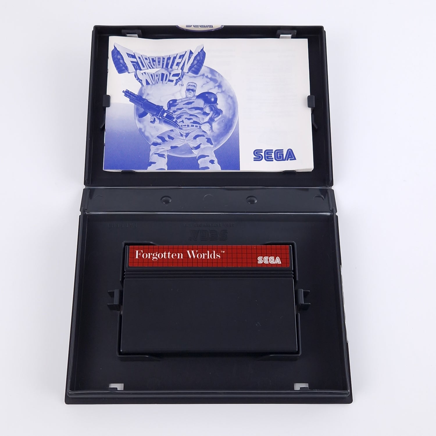 Sega Master System Spiel : Forgotten Worlds - Modul Anleitung OVP | PAL