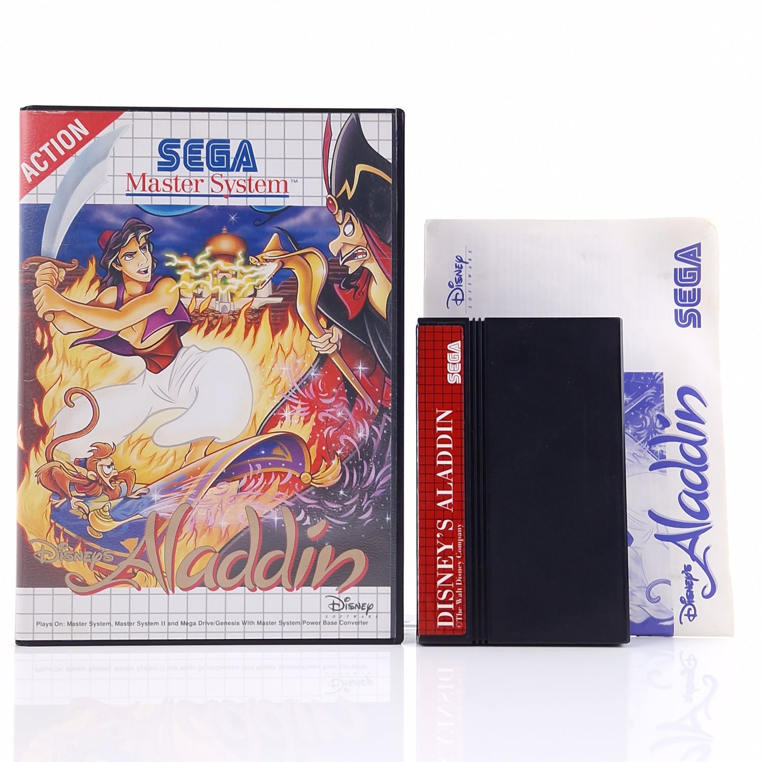 Sega Master System Spiel : Disneys Aladdin - Modul Anleitung OVP | PAL