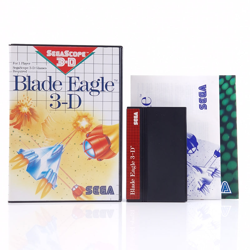 Sega Master System Spiel : Blade Eagle 3-D - OVP Anl Modul PAL MS Cartridge