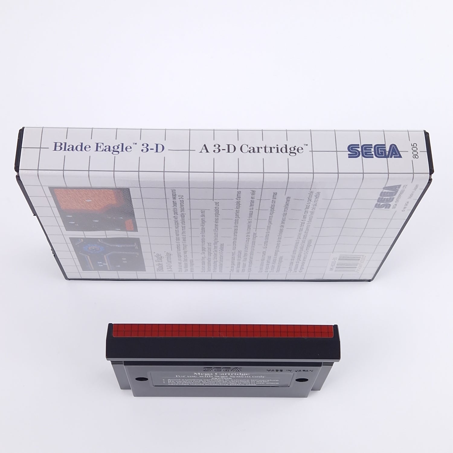 Sega Master System Spiel : Blade Eagle 3-D - OVP Anl Modul PAL MS Cartridge