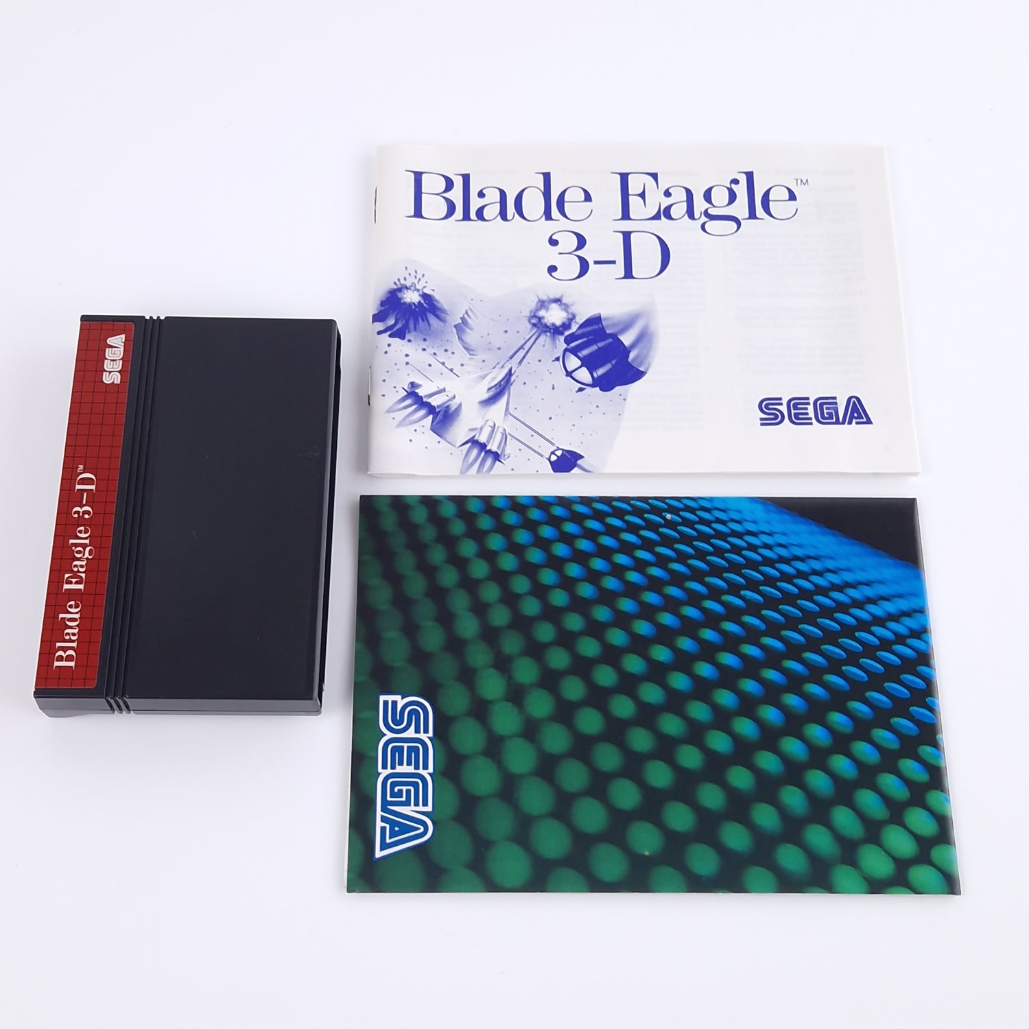 Sega Master System Spiel : Blade Eagle 3-D - OVP Anl Modul PAL MS Cartridge