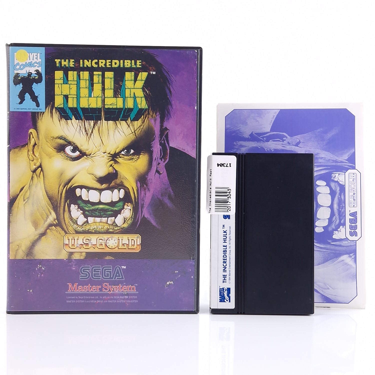 Sega Master System Spiel : The Incredible Hulk - OVP Anl Modul PAL MS Cartridge