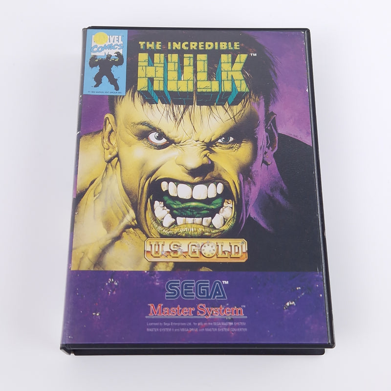 Sega Master System Spiel : The Incredible Hulk - OVP Anl Modul PAL MS Cartridge