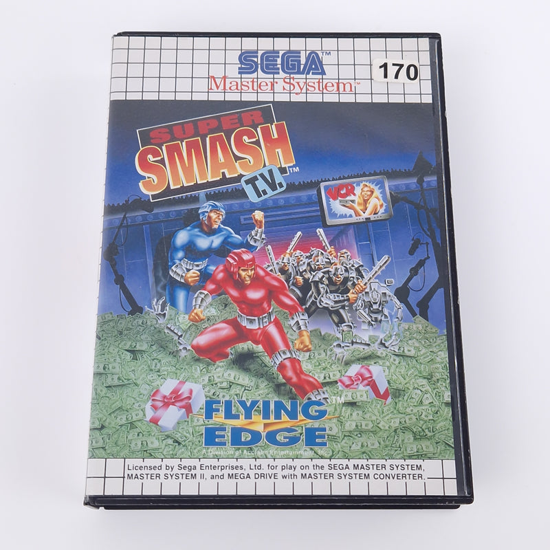 Sega Master System Spiel : Super Smash TV - Modul Anleitung OVP - MS PAL