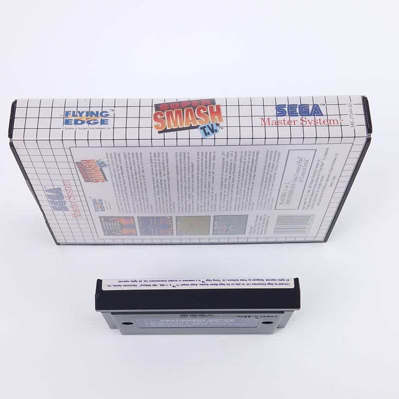 Sega Master System Spiel : Super Smash TV - Modul Anleitung OVP - MS PAL