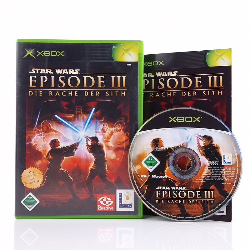 Xbox Classic Spiel : Star Wars Episode III die Rache der Sith - CD Anleitung OVP