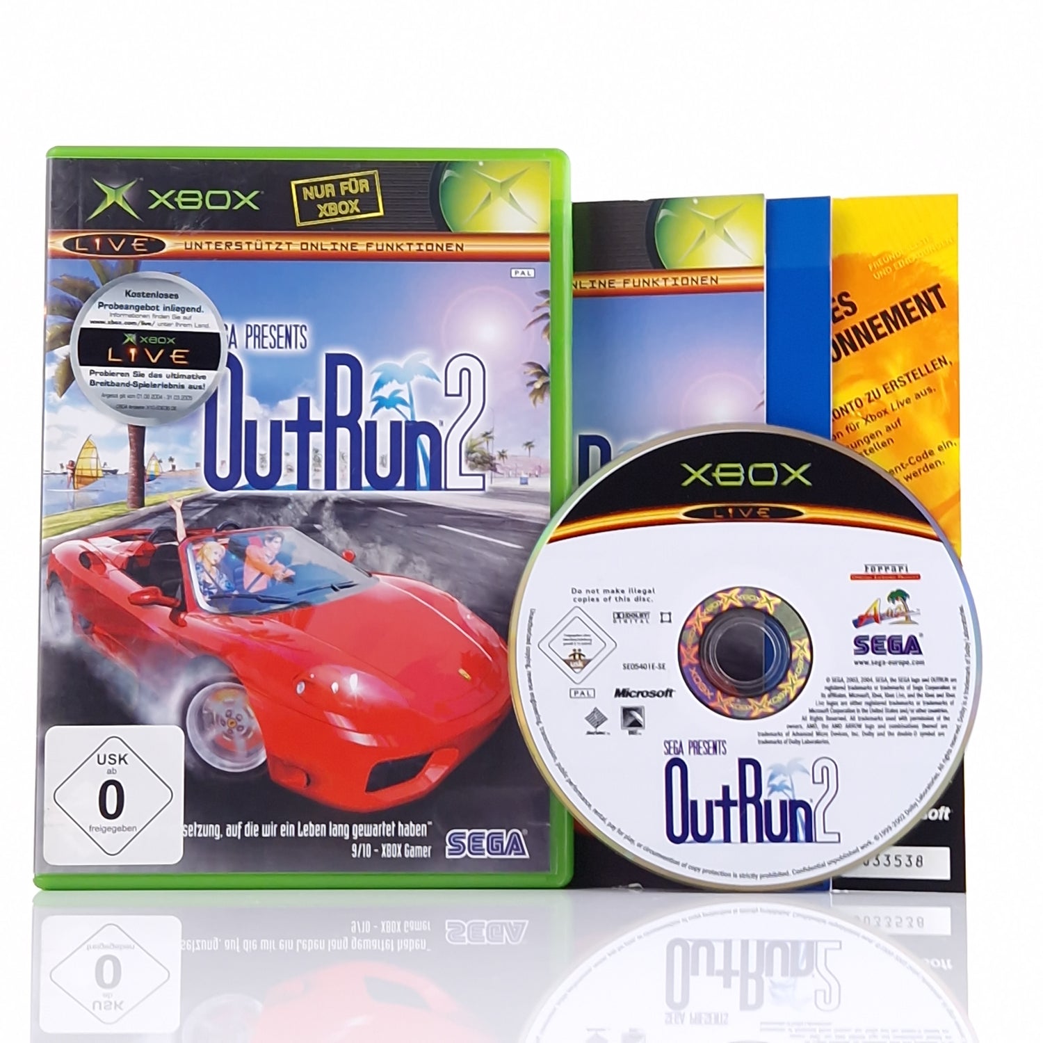 Xbox Classic Spiel : Out Run 2 - CD Anleitung OVP | PAL Autorennen