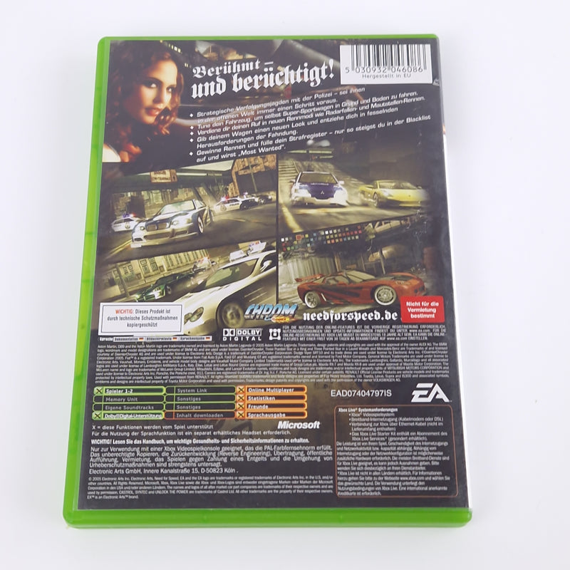 Xbox Classic Spiel : Need for Speed Most Wanted - CD Anleitung OVP | Autorennen