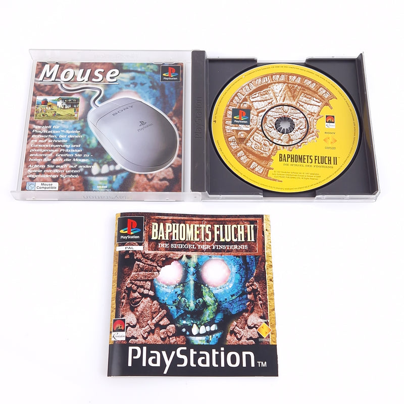 Playstation 1 Spiel : Baphomets Fluch II Die Spiegel der Finsternis - OVP PS1