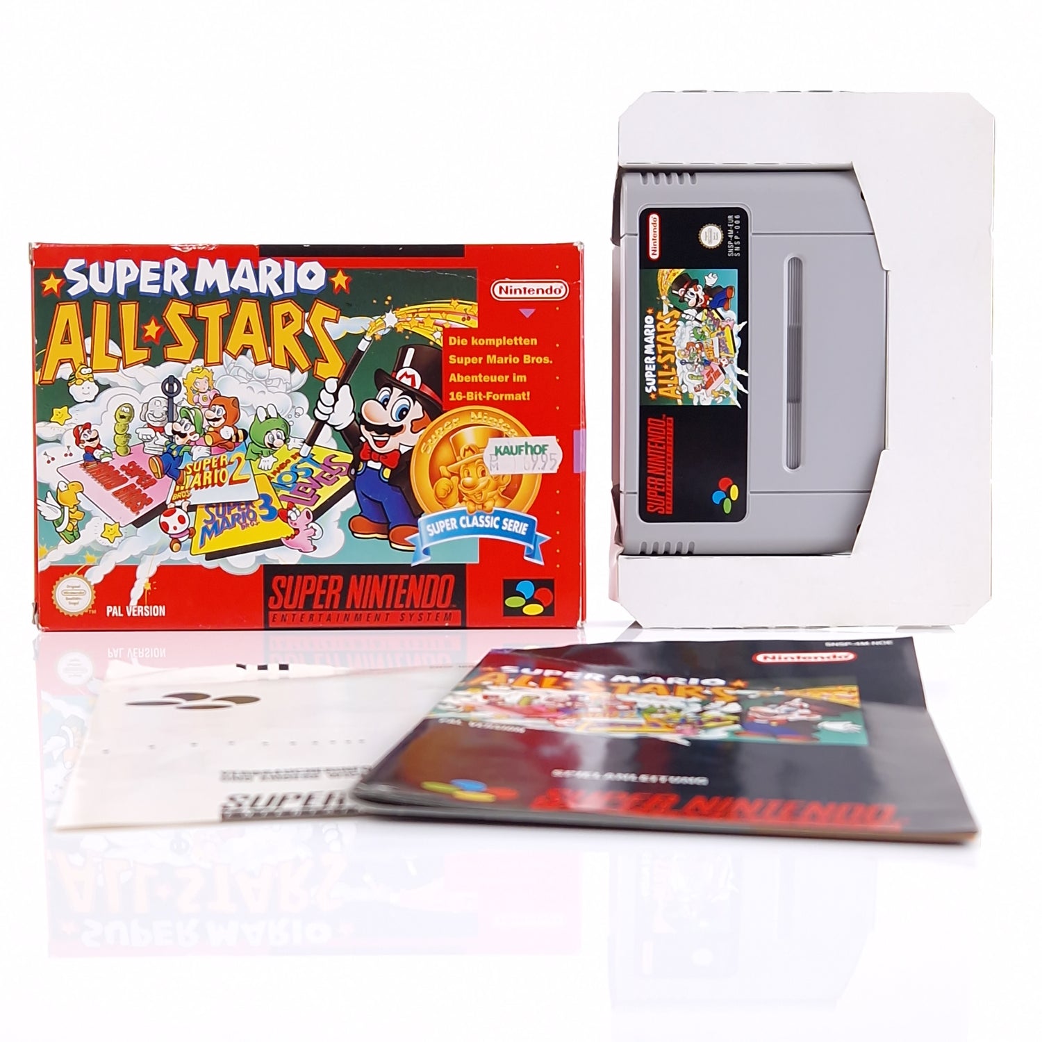 Super Nintendo Spiel : Super Mario Allstars - Modul Anl OVP | SNES PAL NOE