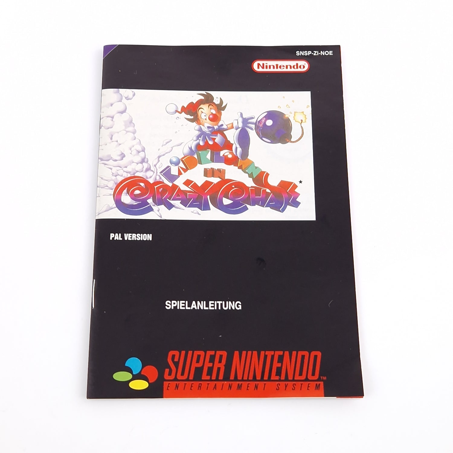 Super Nintendo Spiel : Kid Klown in Crazy Chase - SNES OVP PAL NOE