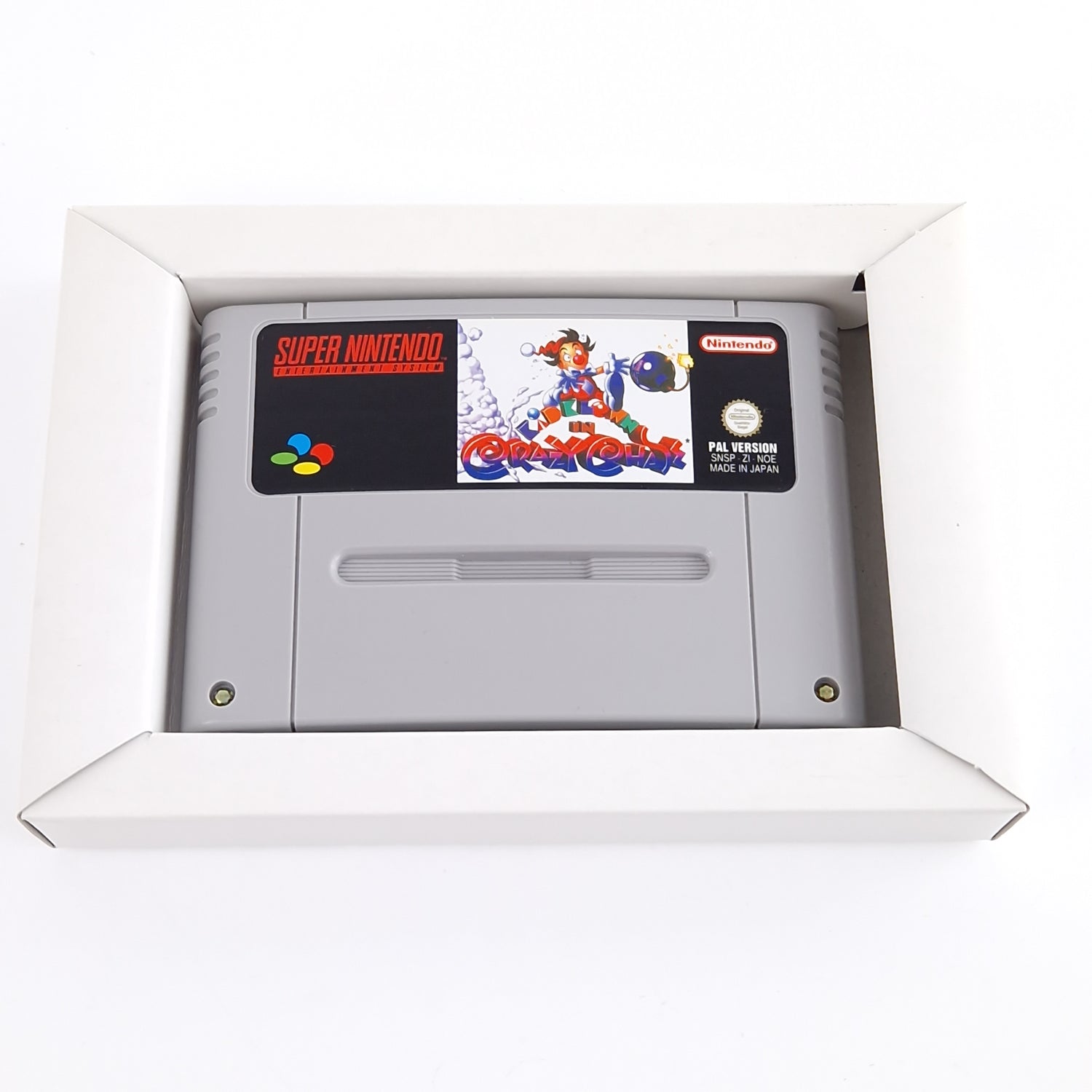 Super Nintendo Spiel : Kid Klown in Crazy Chase - SNES OVP PAL NOE