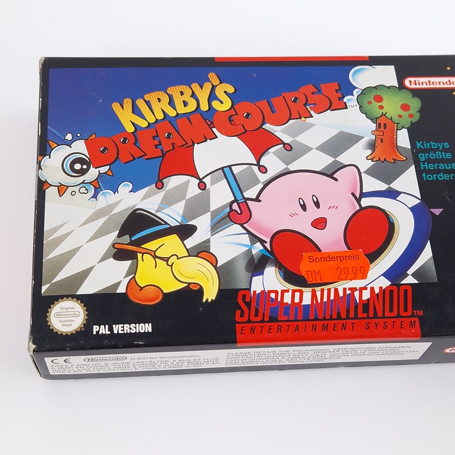 Super Nintendo Spiel : Kirbys Dream Course - SNES Modul Anleitung OVP PAL NOE