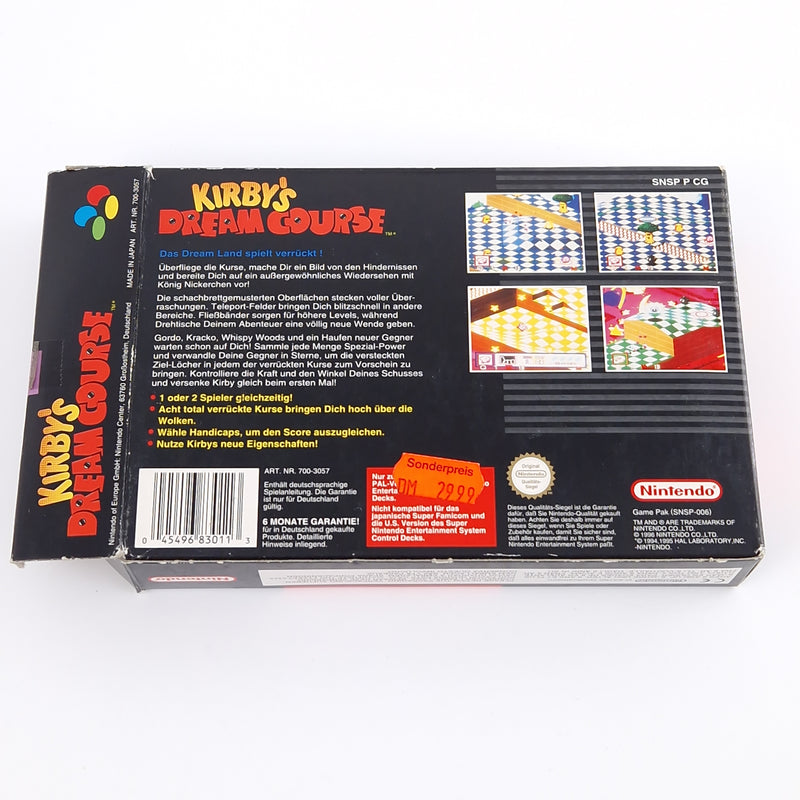 Super Nintendo Spiel : Kirbys Dream Course - SNES Modul Anleitung OVP PAL NOE