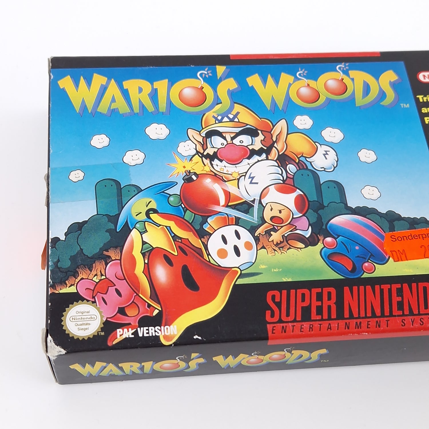 Super Nintendo Spiel : Wario Woods - SNES Modul Anleitung OVP PAL NOE