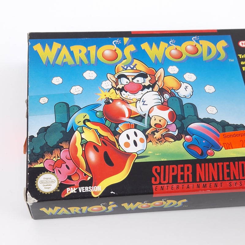 Super Nintendo Spiel : Wario Woods - SNES Modul Anleitung OVP PAL NOE