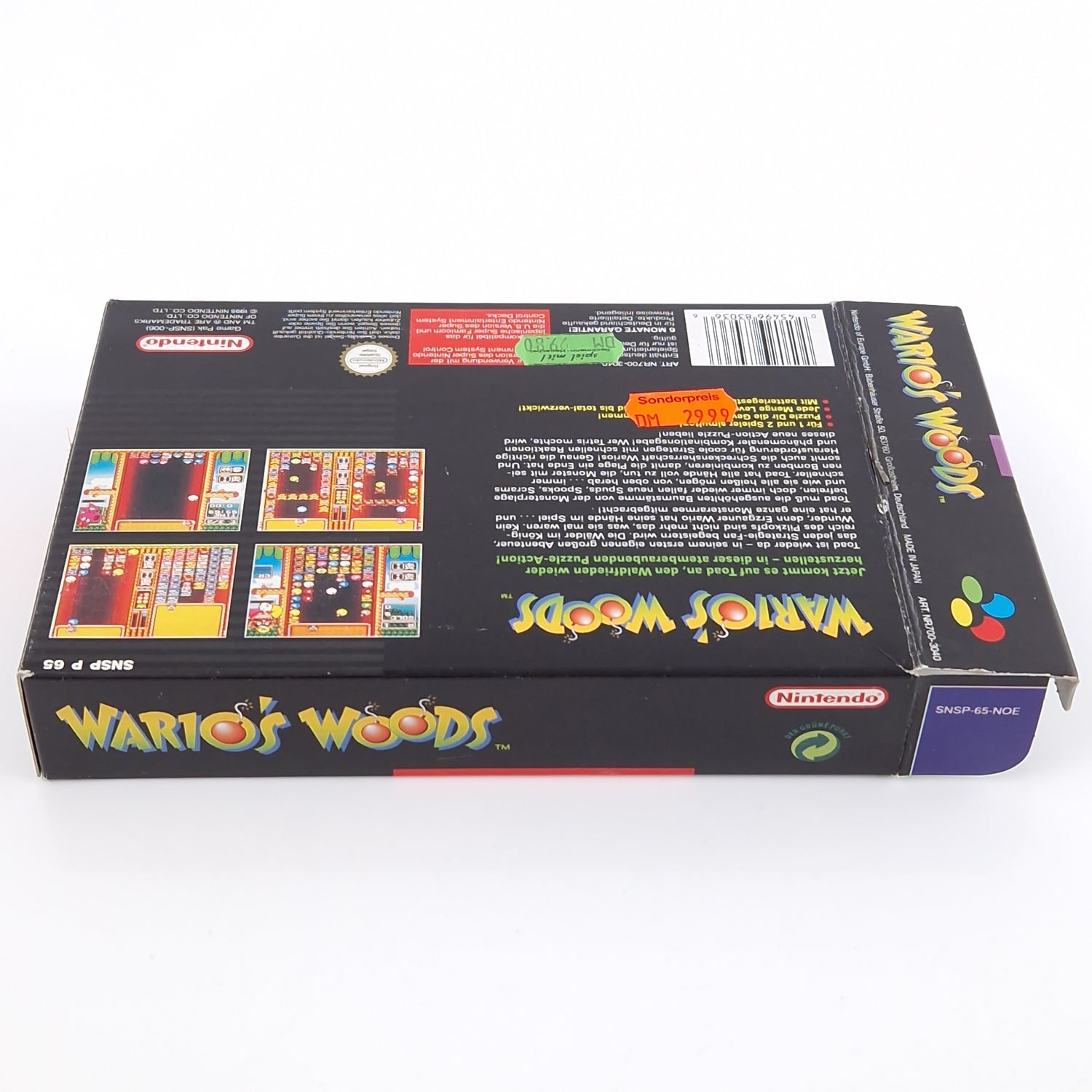 Super Nintendo Spiel : Wario Woods - SNES Modul Anleitung OVP PAL NOE