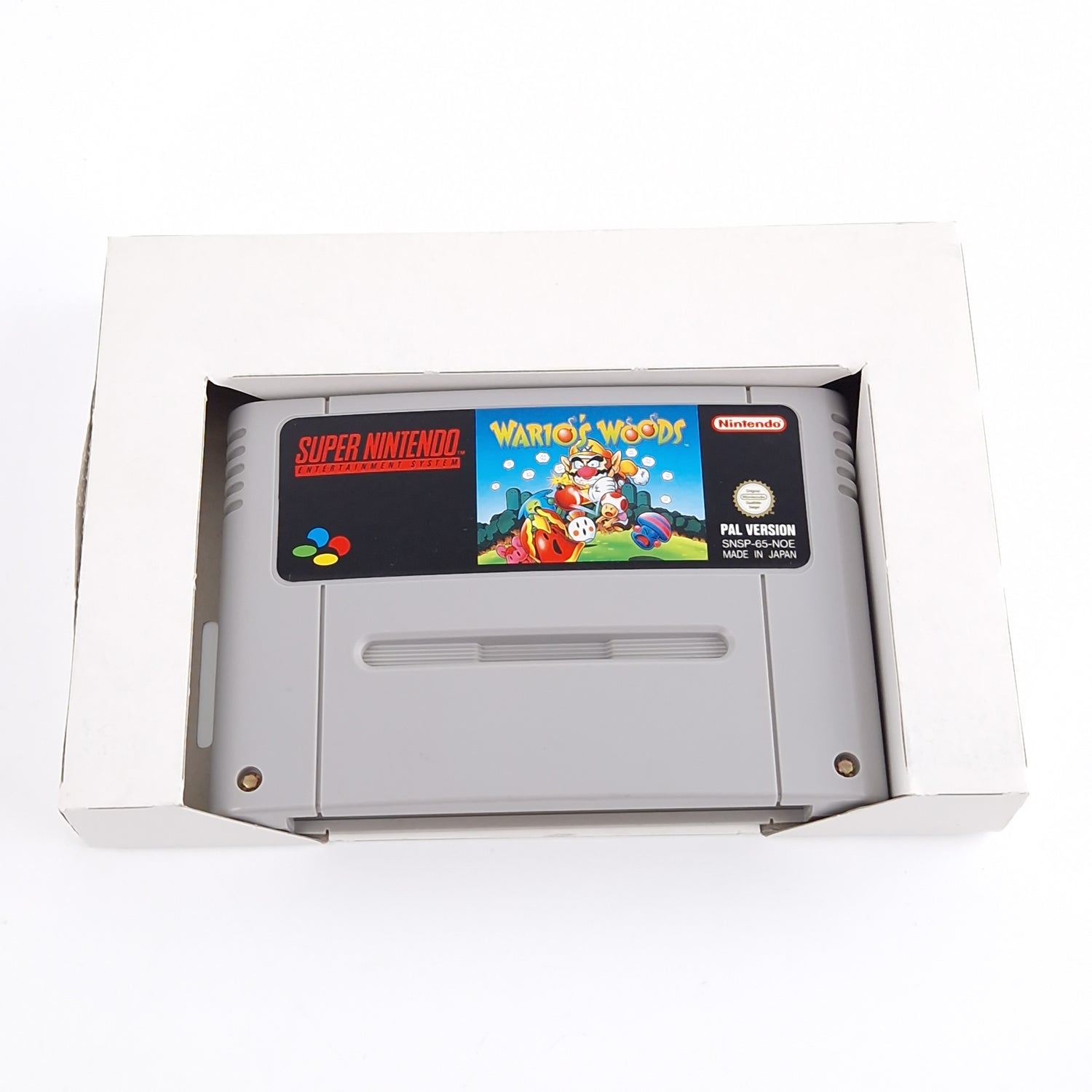 Super Nintendo Spiel : Wario Woods - SNES Modul Anleitung OVP PAL NOE