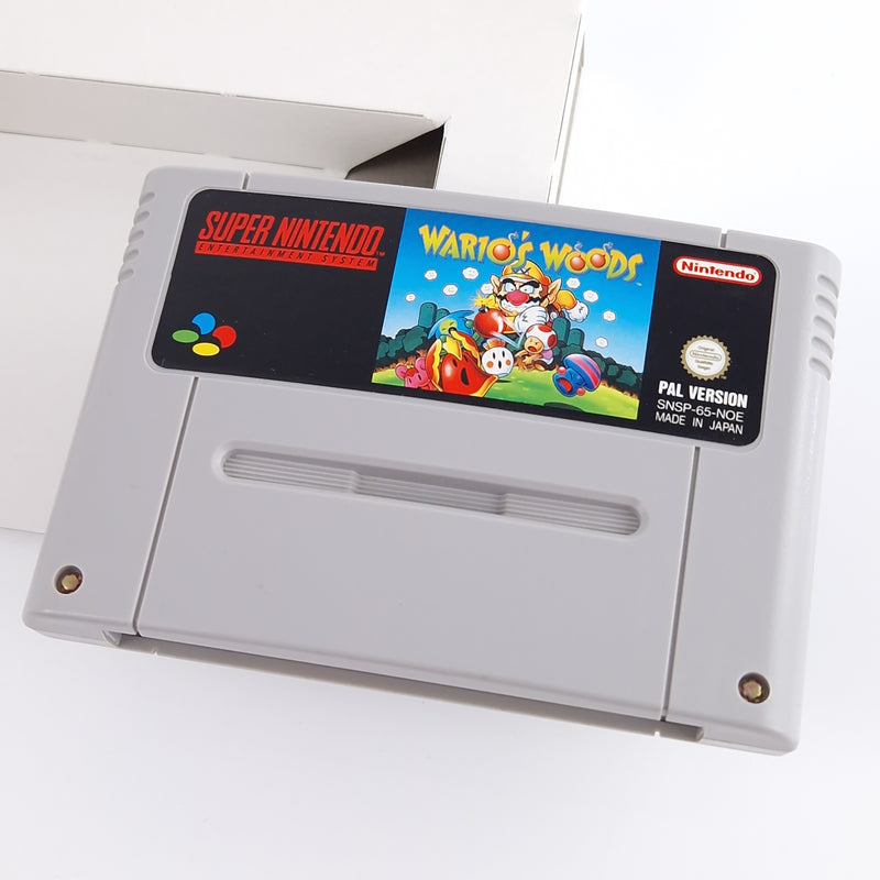 Super Nintendo Spiel : Wario Woods - SNES Modul Anleitung OVP PAL NOE