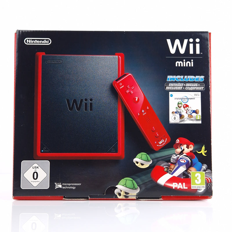 Nintendo Wii Mini Konsole Mario Kart Bundle - unbenutzt NEW NEU OVP red Console