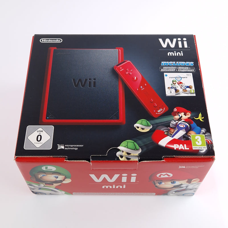 Nintendo Wii Mini Konsole Mario Kart Bundle - unbenutzt NEW NEU OVP red Console