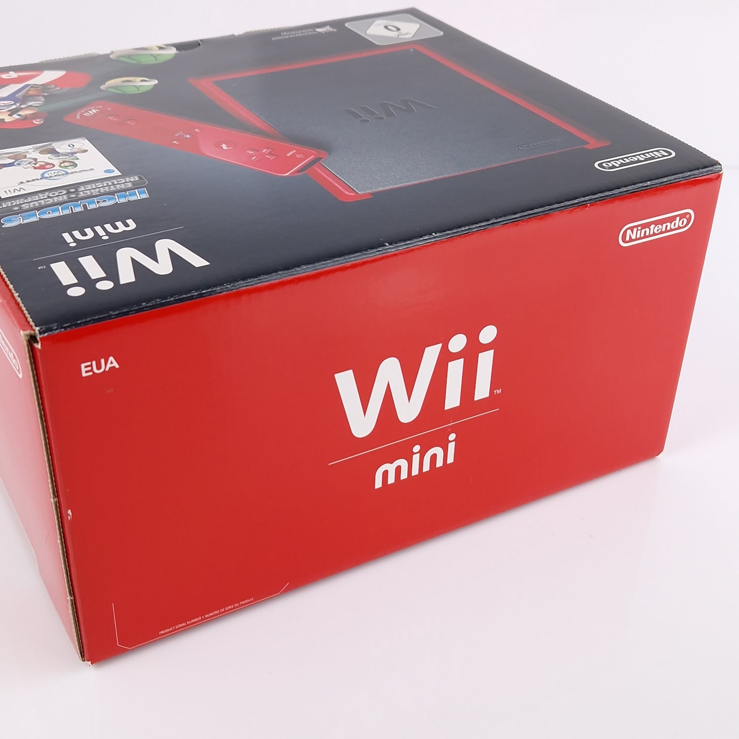 Nintendo Wii Mini Konsole Mario Kart Bundle - unbenutzt NEW NEU OVP red Console