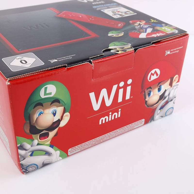 Nintendo Wii Mini Konsole Mario Kart Bundle - unbenutzt NEW NEU OVP red Console