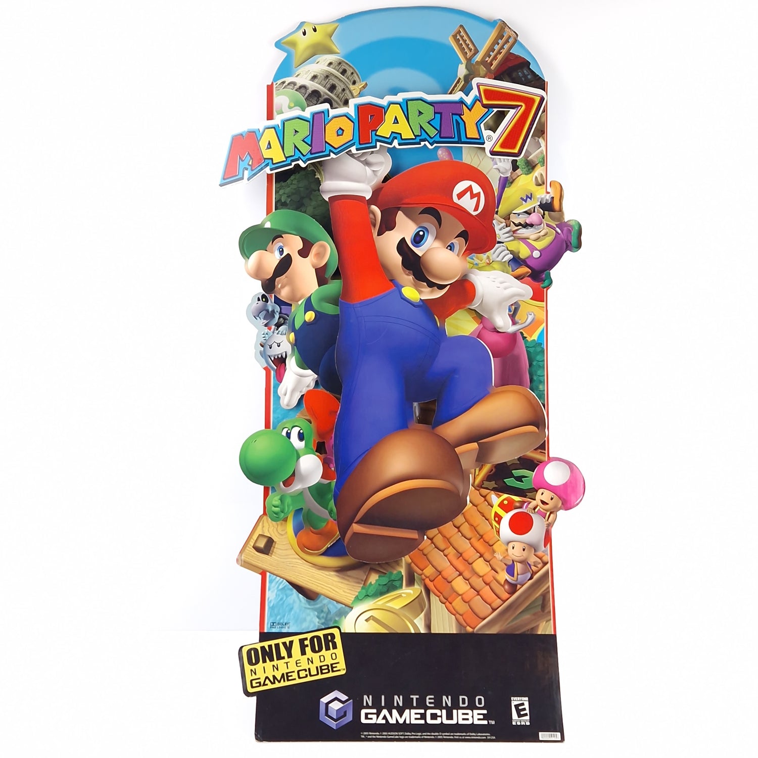 Mario Party 7 3D Display Standee for Nintendo Gamecube - Promo Werbung Reklame